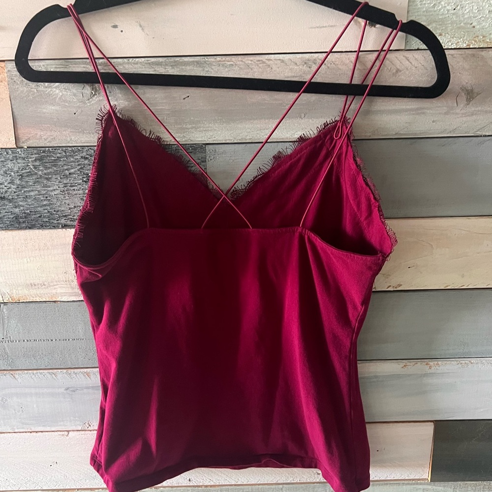 Express - maroon camisole - medium - Picture 2 of 4